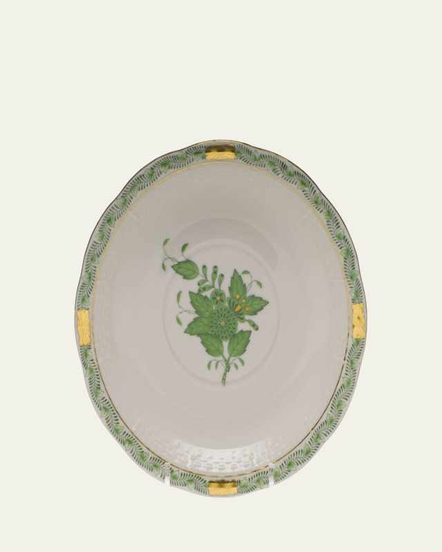 Chinese Bouquet Green Cream Soup Stand